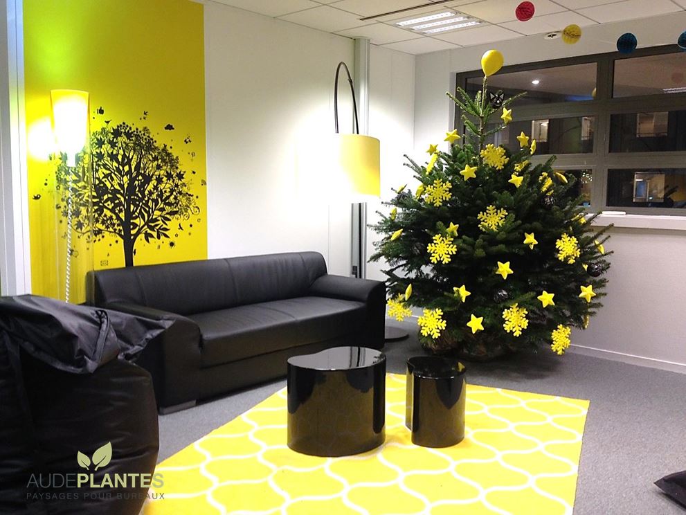 deco noel jaune